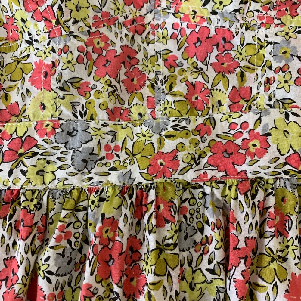 Fossil Floral Print Strappy Fit and Flare Sweetheart Neckline Dress Small - Picture 10 of 13